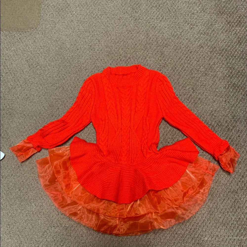 Brand new without tags, never worn, red tutu dress